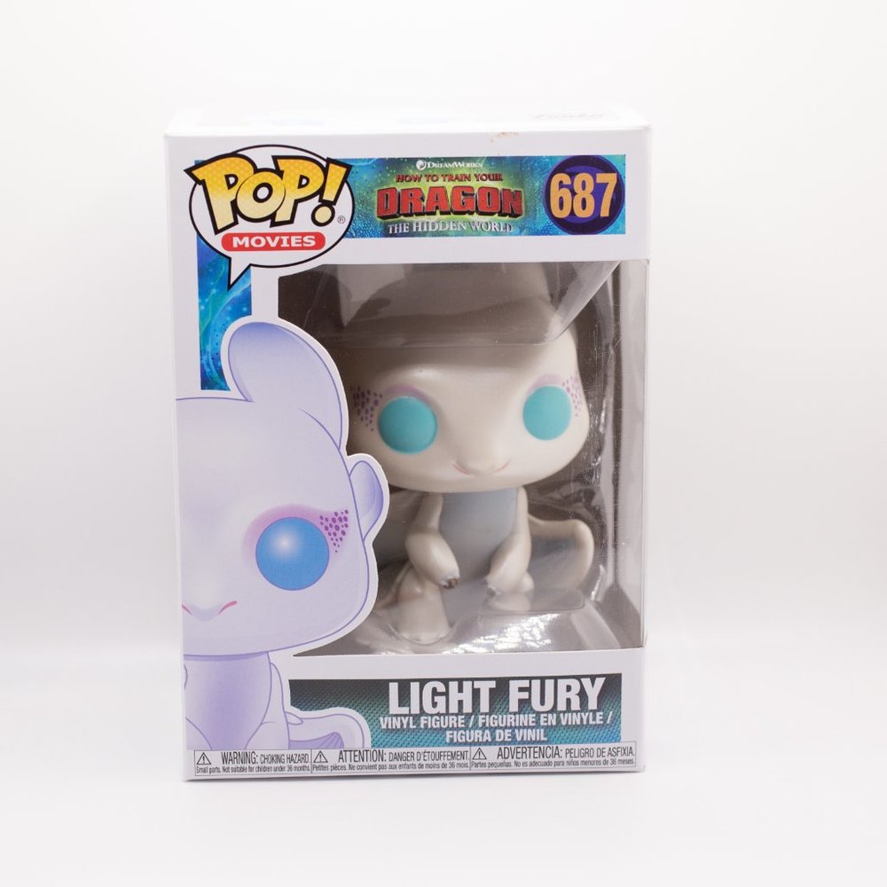 Funko Pop! Vinyl How to Train Your Dragon (HTTYD) Light Fury #687 (GUC)